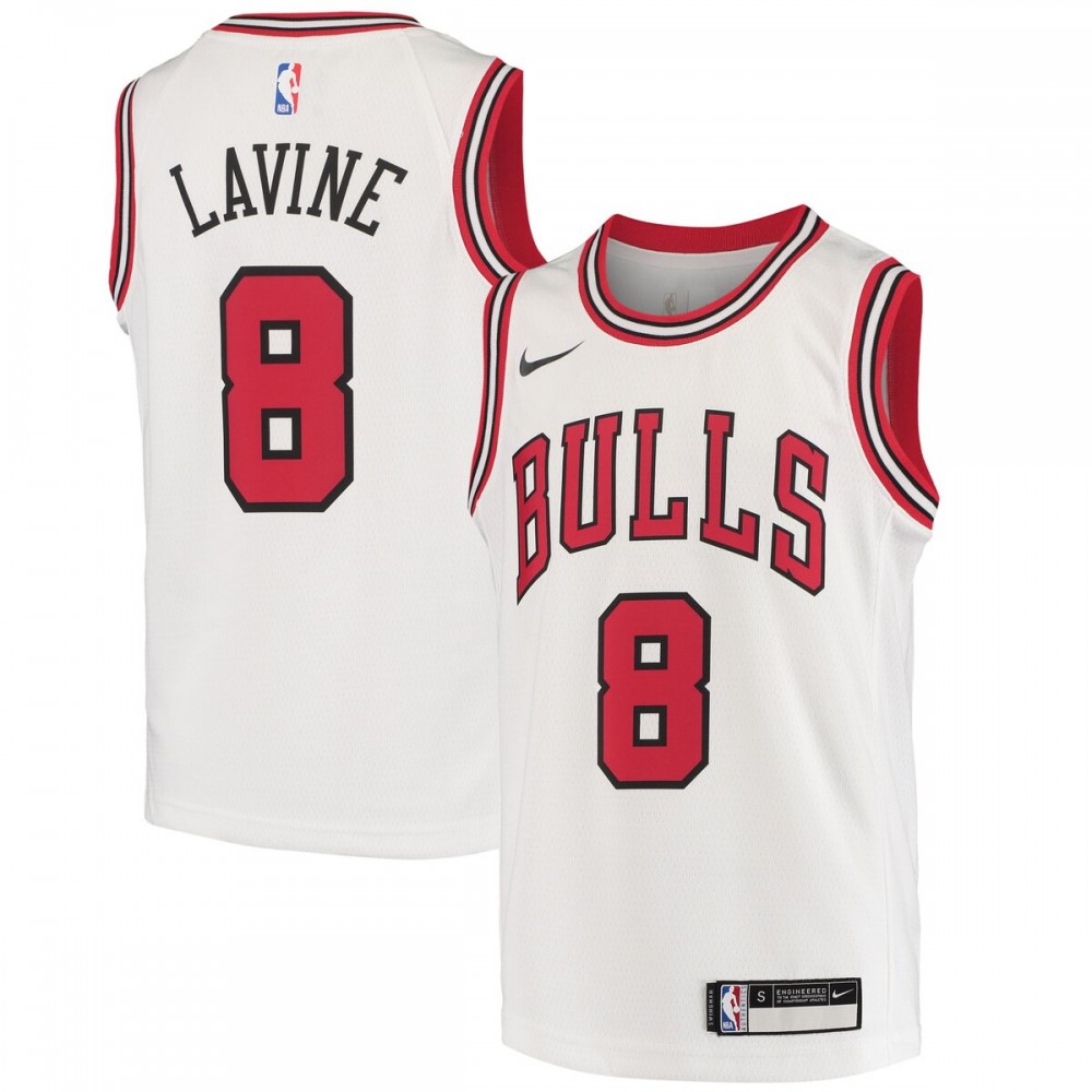 Zach LaVine Chicago Bulls Youth 2020/21 Swingman Jersey - Association Edition - White-Pro Kit Vault | Brand New 26/27 Sports Jerseys